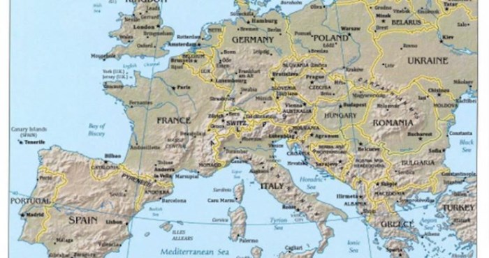Samo će iznimno inteligentni ljudi moći prepoznati što sve nije u redu s ovom kartom Europe