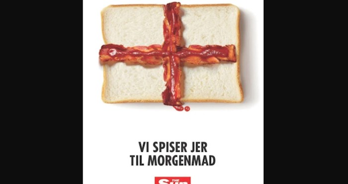Britanski tabloid platio je oglas kojim se izruguje Dancima prije utakmice. Nisu očekivali odgovor