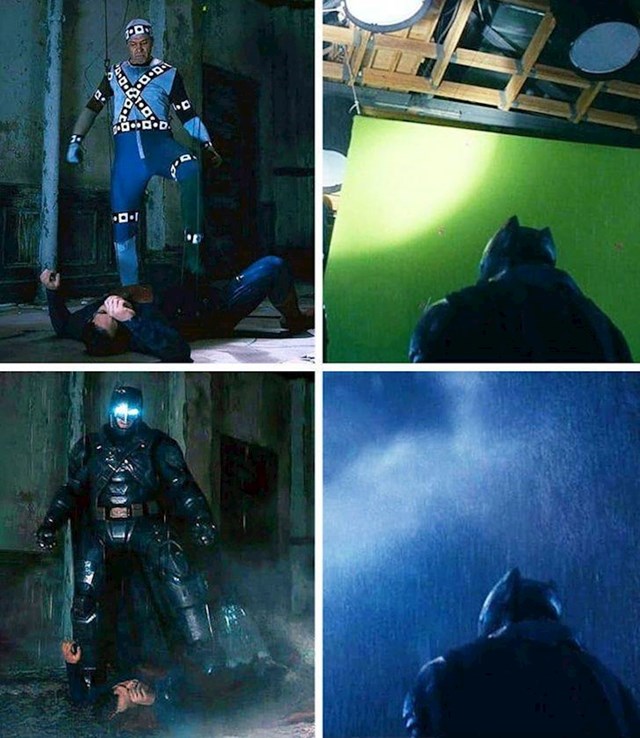 Batman v Superman: Dawn of Justice ; usporedba kako to izgleda na setu, za vrijeme snimanja i onoga što vidimo na ekranu