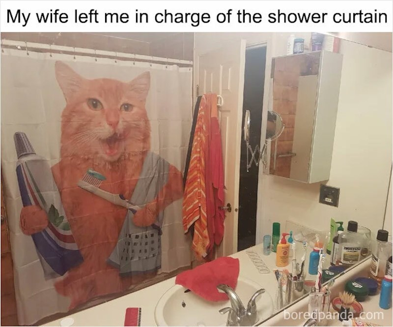 Žena mu je rekla da kupi zavjesu za tuš