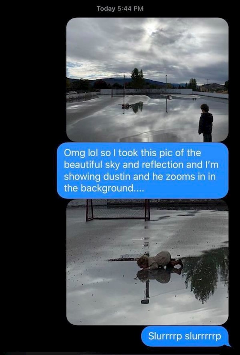 Poslao je ženi fotografiju "predivnog odsjaja". Onda je ona zumirala pozadinu