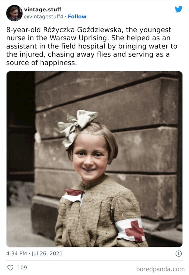 Osmogodišnjakinja je bila najmlađa asistentica u bolnici tijekom Varšavskog ustanka