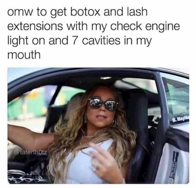 Ja na putu za botox s upaljenim svim lampicama u autu i 7 karijesa na zubima