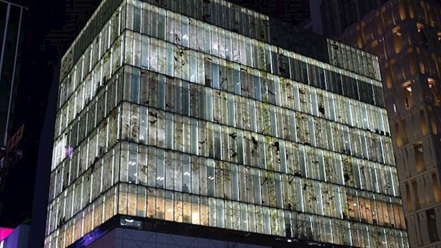 Zgrada u Osaki također izgleda kao da bi joj dobro došlo čišćenje, a zapravo su prozori imitacija mramora