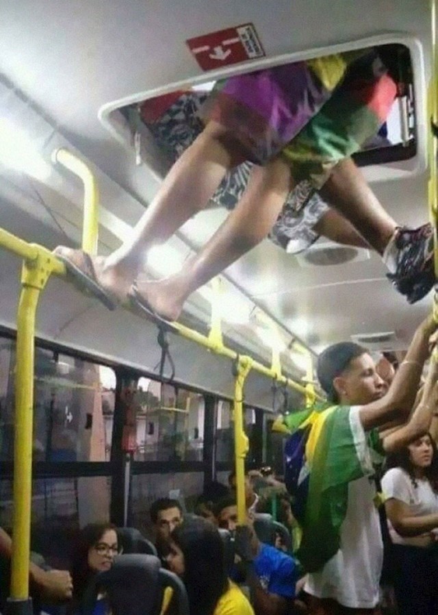 Ovako se vozeu javnom prijevozu kad je prezagušljivo