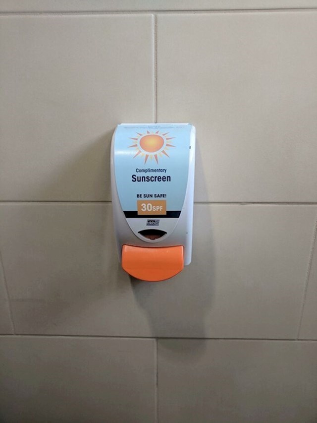 WC u Australiji ima besplatnu kremu za sunčanje