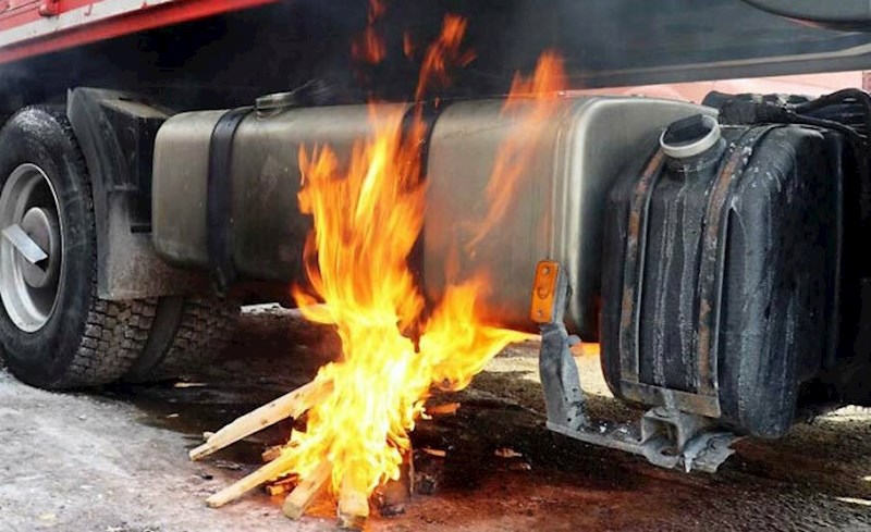 Grijanje goriva koje se smrzlo preko noći