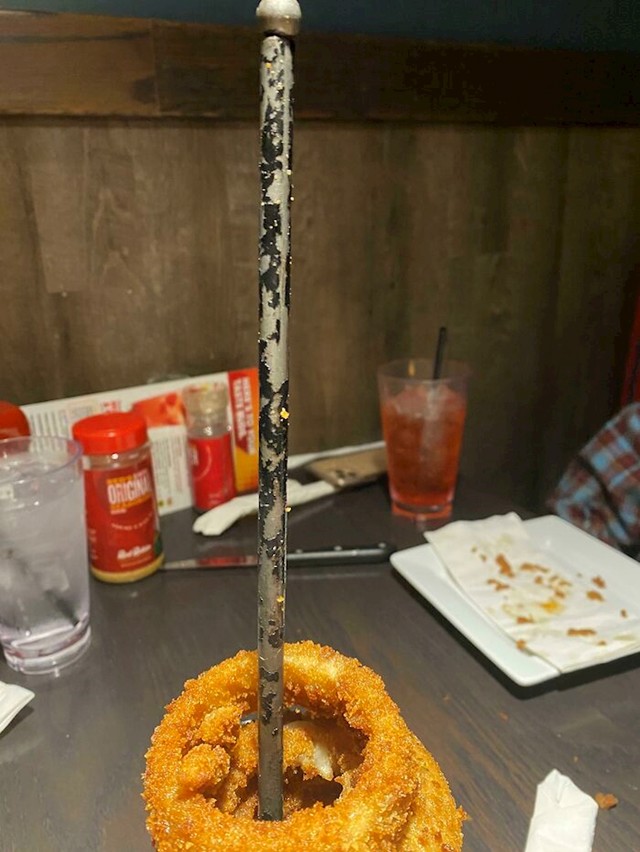 Onion rings na staroj šipki
