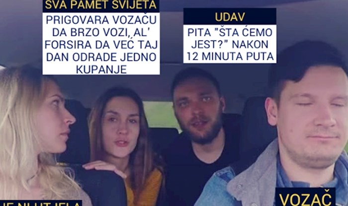 Meme prikazuje tipičnu hrvatsku obitelj koja putuje na more, urnebesan je