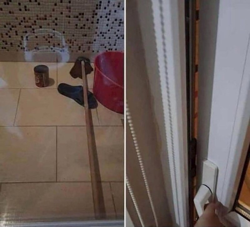 9. Metla je pala tako da je savršeno zablokirala vrata