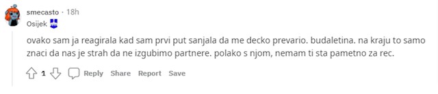 A javila se još jedna djevojka koja je isto tako reagirala