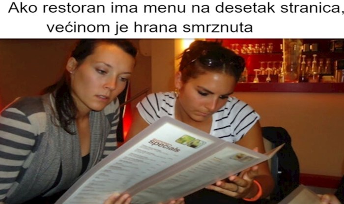 11 savjeta na što obratiti pozornost ako jedete u restoranu