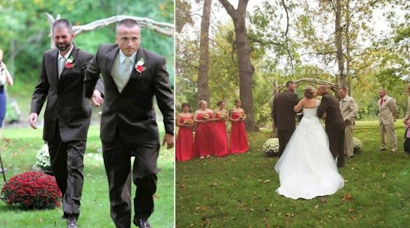 Otac ove mladenke je na trenutak zaustavio obred vjenčanja kako bi pozvao njenog očuha da ju skupa odvedu do oltara