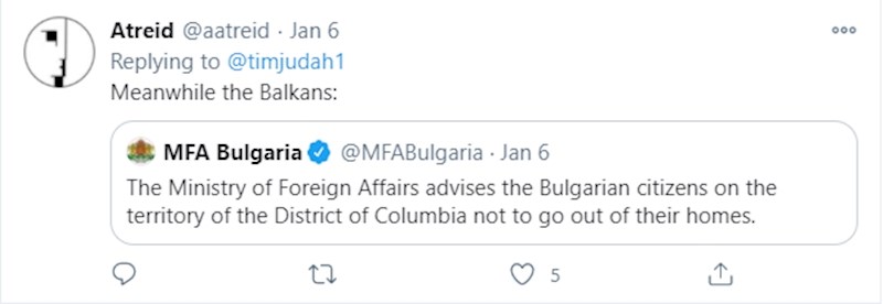 Bugarsko veleposlanstvo poziva državljane na teritoriju SAD-a da ostanu u kućama