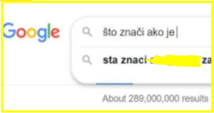 Moglo bi vas razočarati što Hrvati očito jako često guglaju