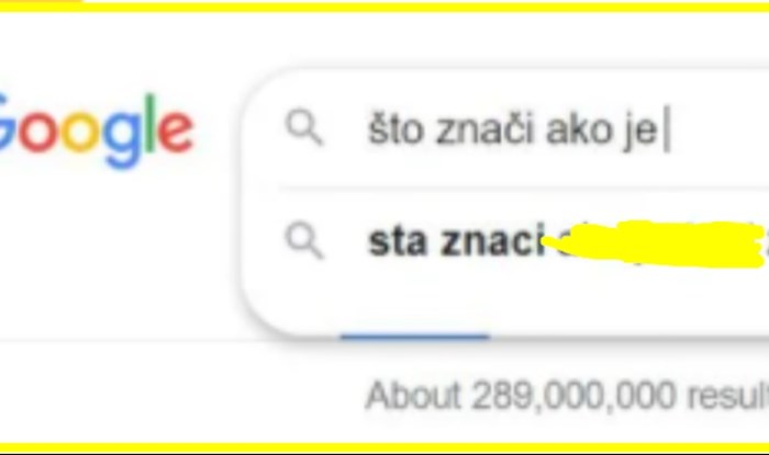 Moglo bi vas razočarati što Hrvati očito jako često guglaju