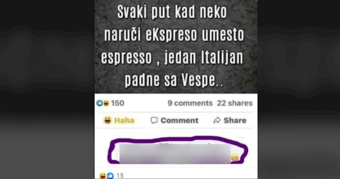 Ljudi umiru od smijeha na komentar jednog Bosanca na objavu o espressu