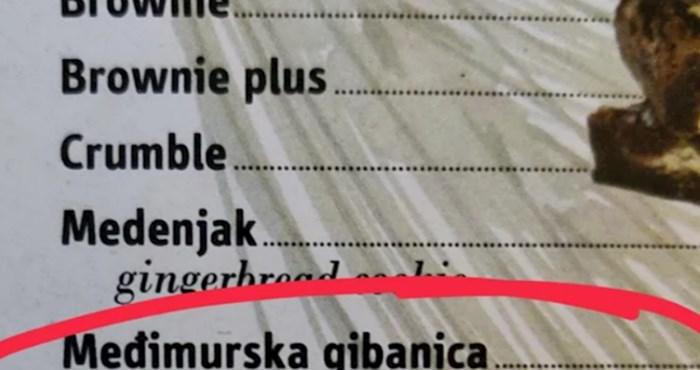 Ovaj restoran je pokušao prevesti međimursku gibanicu na engleski i sad im se smije čitav internet
