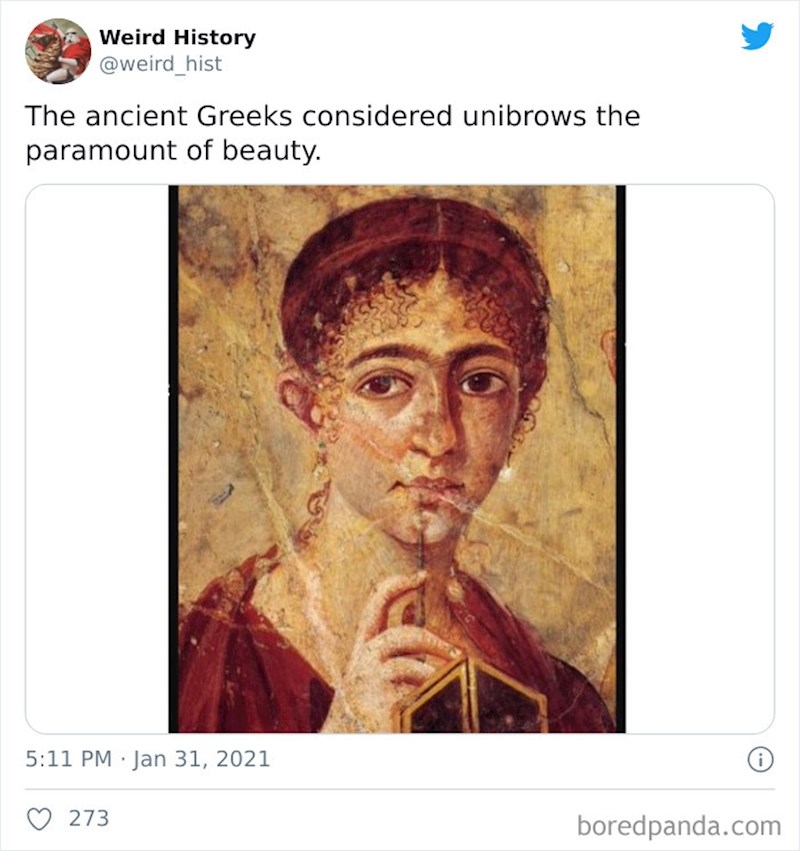 Spojene obrve bile su ultimativni modni hit za stare Grke