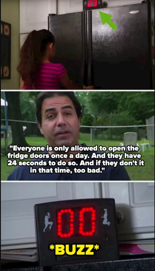 Ovaj čovjek je stavio timer na hladnjak, Njegovi ukućani smije otvoriti hladnjak samo jednom dnevno i imaju 24 sekunde da uzmu što im treba. Ako ne uspiju, više sreće drugi dan.