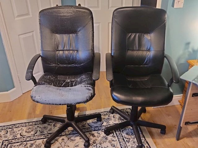 Uredska stolica nakon 10 godina korištenja