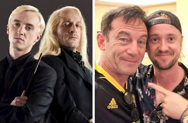 Tom Felton i Jason Isaacs (Draco Malfoy i Lucius Malfoy)