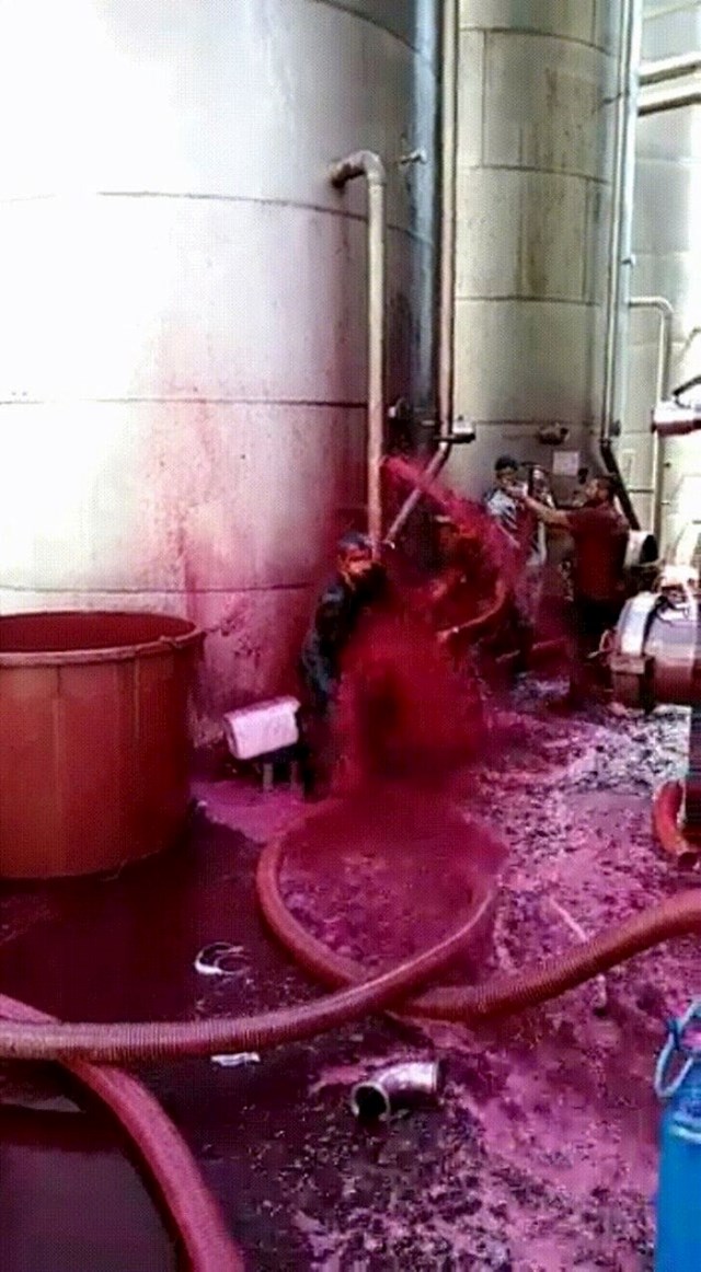 Bačva u vinariji na Siciliji je pukla
