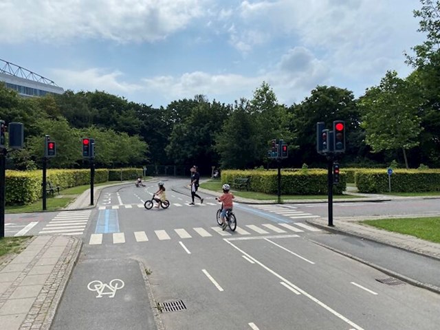 U Danskoj postoji lažno raskrižje na kojem djeca uče prelaziti cestu