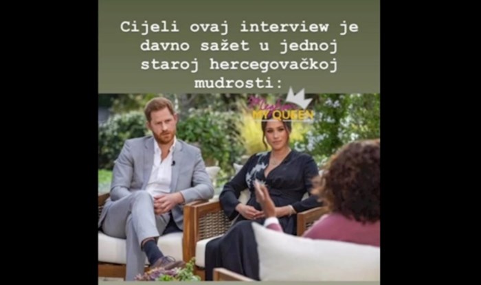 Imoćani jednom rečenicom prokomentirali intervju Meghan i Harryja, skupili tisuće lajkova