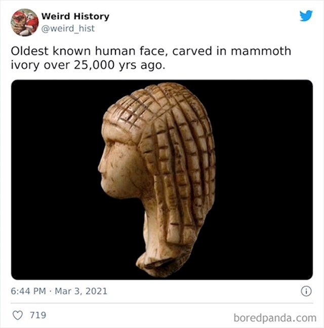 Najstarije ljudsko lice napravljeno od kosti mamuta prije 25 tisuća godina