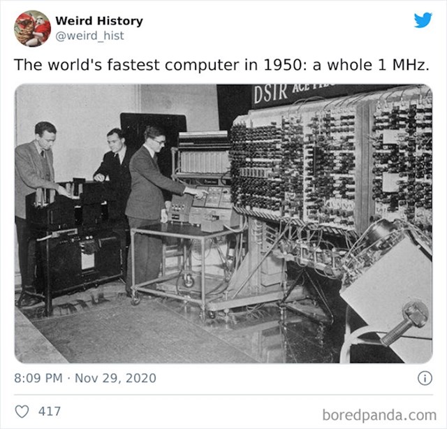 Najbrže računalno na svijetu 1950. godine (1 MHz)