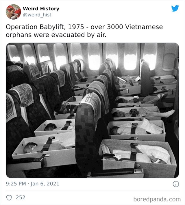 Operacija Babylift iz 1975. - više od 3000 malih Vijetnamaca je evakuirano avionima