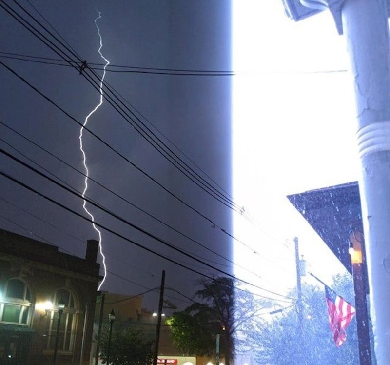 Zbog munje izgleda kao da je istovremeno i noć i dan