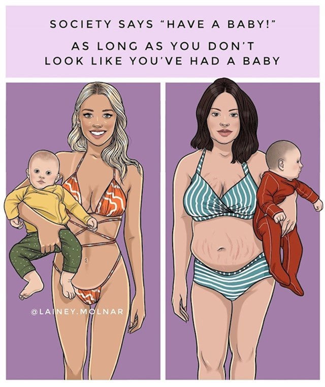 Društvo kaže: rodi dijete, ali nemoj da ti tijelo izgleda kao da si rodila