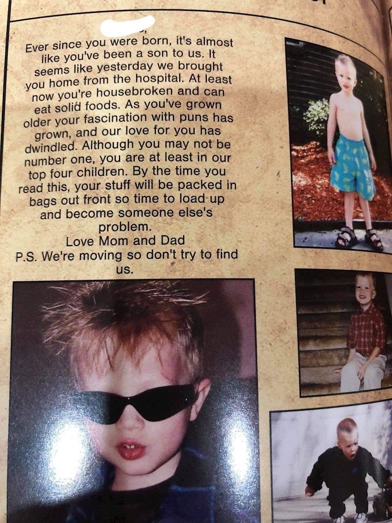 Mama je zaboravila poslati slike sina za školski časopis, tata je uskočio