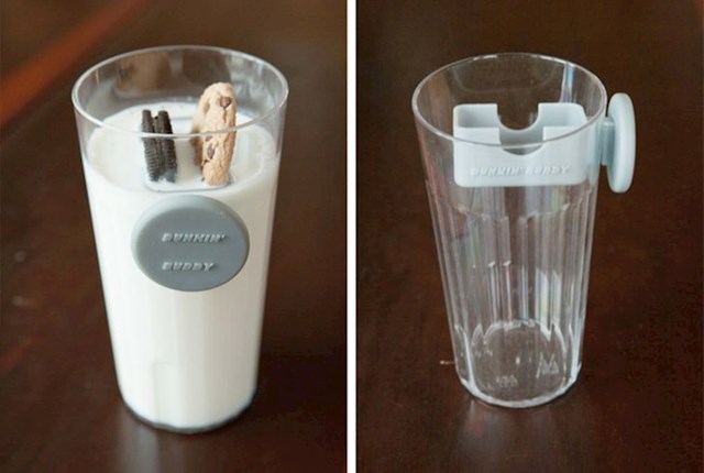 Magnetski bazenčić za umakanje keksa, možete ga spuštati kako se razina mlijeka spušta. GDJE SE OVO KUPUJE???