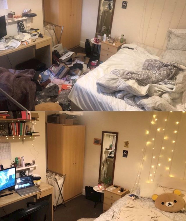 Soba prije i poslije liječenja od depresije