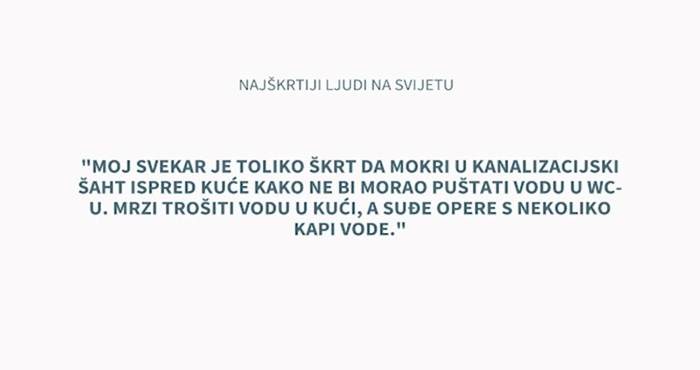 16 istinitih priča o najvećim škrticama, nećete vjerovati što čitate