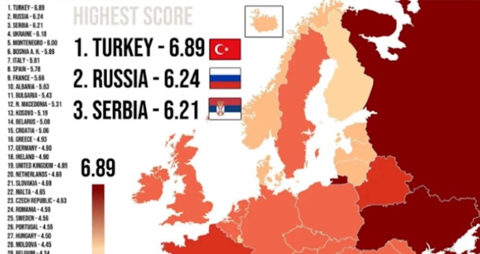 Masovno se dijeli ova karta koja pokazuje u kojim državama je najviše organiziranog kriminala