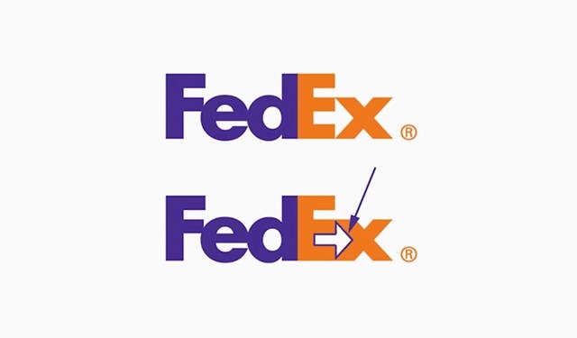 FedEx-ov logo ima skrivenu strelicu koja simbolizira jednostavnost, brzinu i preciznost (dostava ravno na vrata)