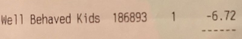 U ovom restoranu se dobije popust ako su vam se djeca lijepo ponašala dok ste bili tu