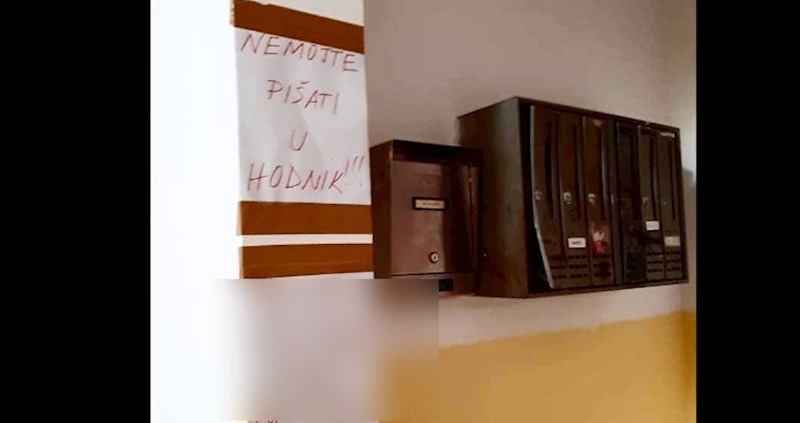 Zadranin je napisao svima da ne mokre u hodnik, zbog opisa što će im napraviti svi umiru od smijeha