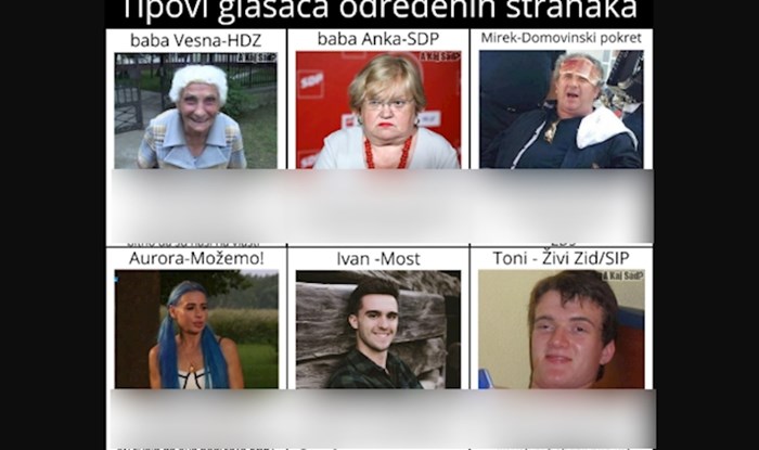 Netko je napravio tipove glasača u Hrvatskoj, prepoznajete li sebe?