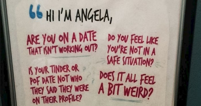 Znate li što znači kada u restoranu u pitate za Angelu? Odlična ideja koja vam može i spasiti život