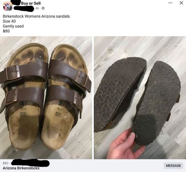 Birkenstock sandale, malo nošene