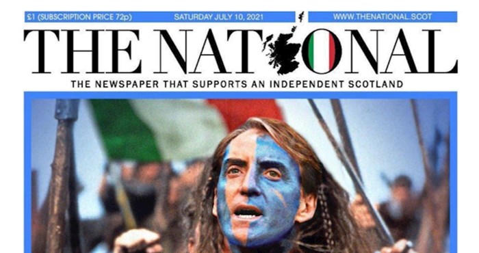 Škoti razbjesnili Engleze porukom prije finala Eura, pogledajte naslovnicu o kojoj svi pričaju