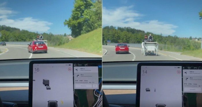 Viralni video: Kočija na putu potpuno je zbunila Teslu, ovo morate vidjeti