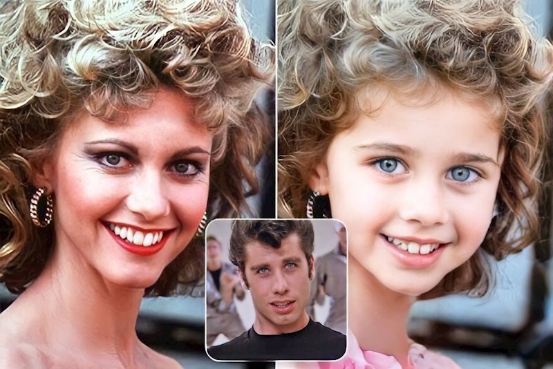 John Travolta iOlivia Newton-John (Grease)