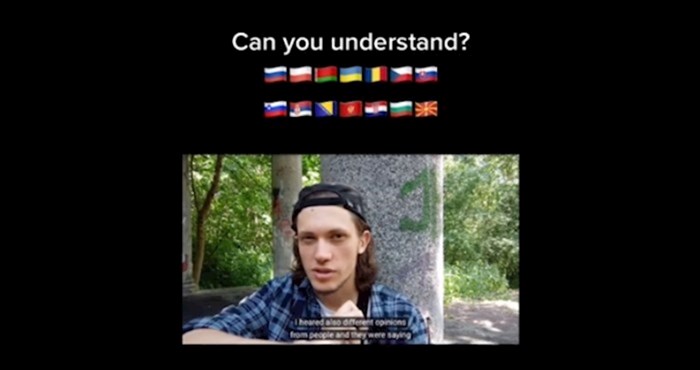 Tip priča jezikom kojeg bez bez problema razumiju Hrvati, Česi, Poljaci, Rusi... Nevjerojatan je