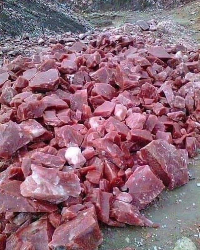 Sirovo meso? Ne, radi se o mramoru